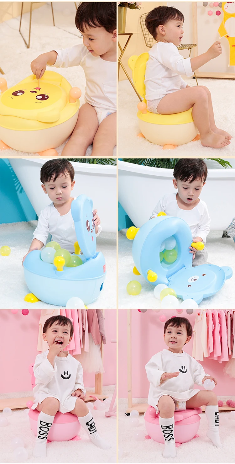 lovely children plastic baby training waterproof potty