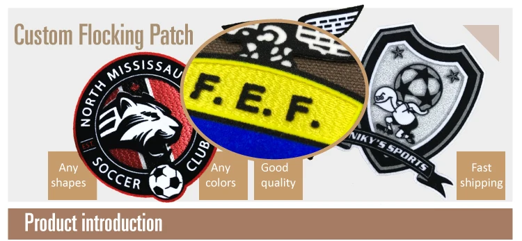 2019 hot sale Transfers Soccer Sports 3D Flock/Flcoking Label Patches For Clothing Accessories 