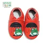 2019 hot selling red soft bottom prewalkers genuine leather little Frog with umbrella pattern baby shoes