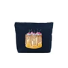 Qetesh Woman Use Canvas Cosmetic Storage Case Pouch Make up Pouch Bag