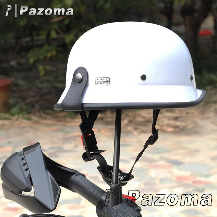 DOT Motorcycle German Style Half Face Helmet Motocross Chopper Cruiser Biker M