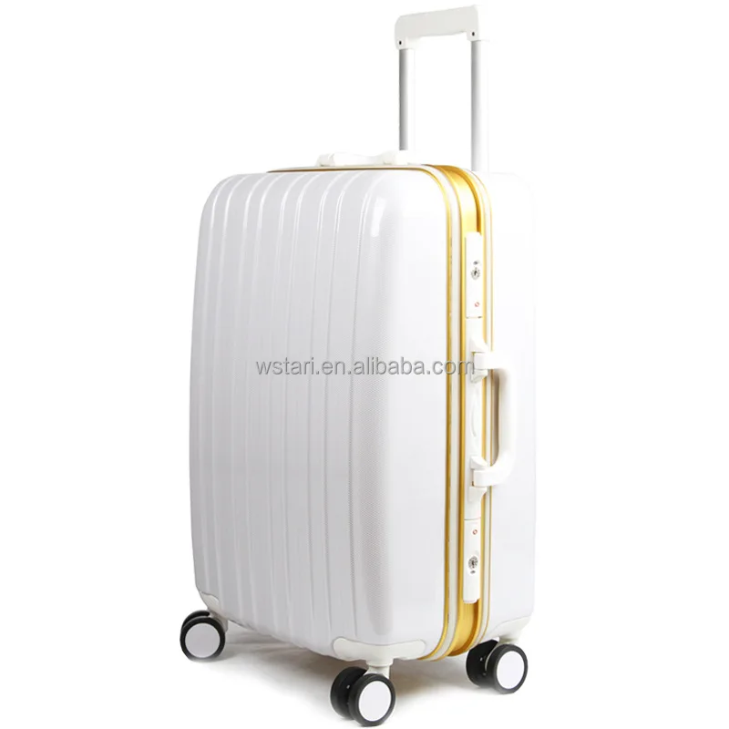 Trunk Milky Luggage Trolley Suitcase Aluminum Frame Universal Wheel Brake Password Boarding Travel Consignment Unisex MUMUJIN Size : 24 inches 