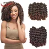 cheap 2x value synthetic braiding hair bounce short ombre model wand curl crochet twist braid