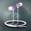 Cheap custom plastic metal earphone with logo