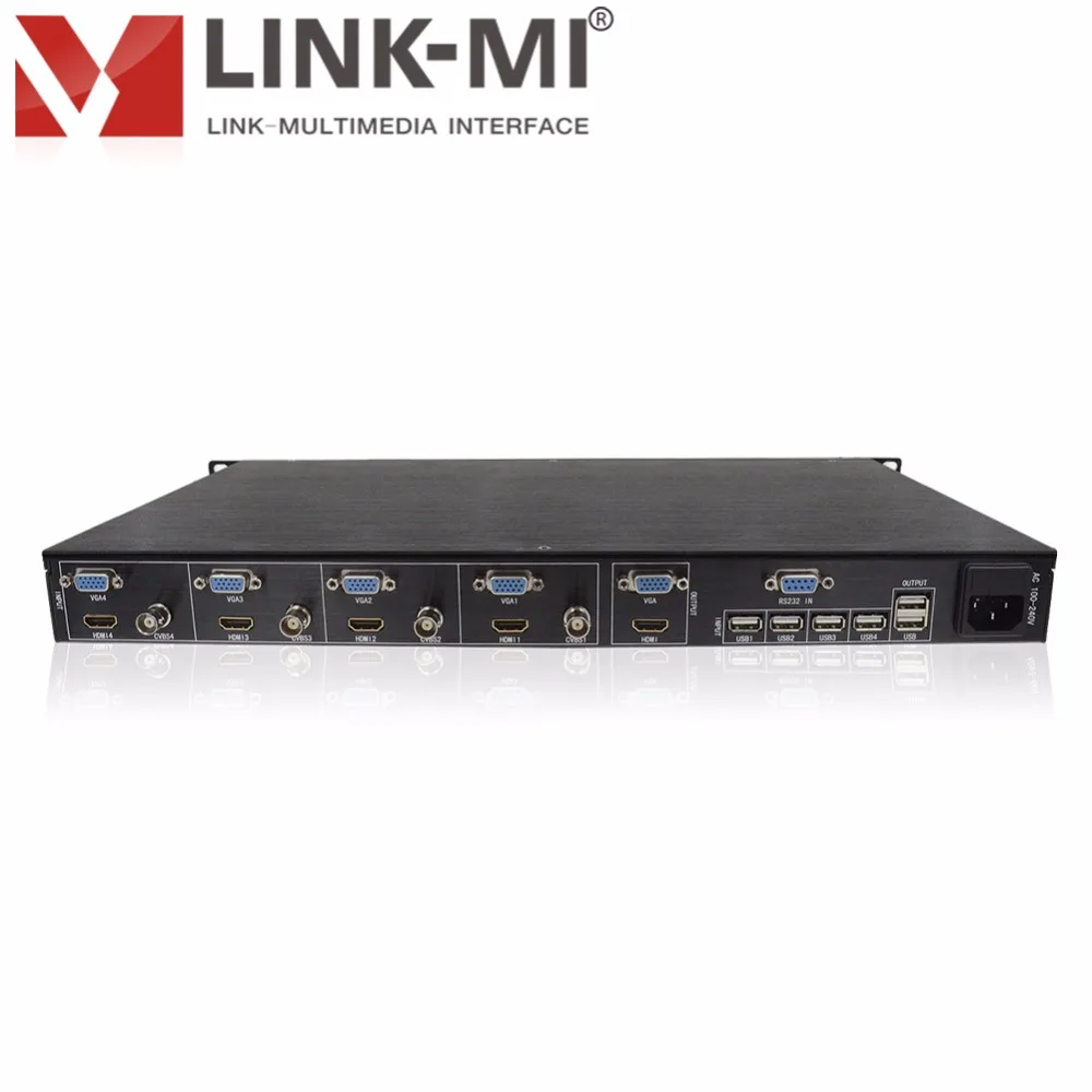 LMSH41 4x1 USB + CVBS + VGA + HDMI Video Quad pantalla Multiviewer