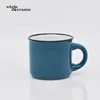 small size ceramic coffee mug enamel porcelain ceramic mug with handle