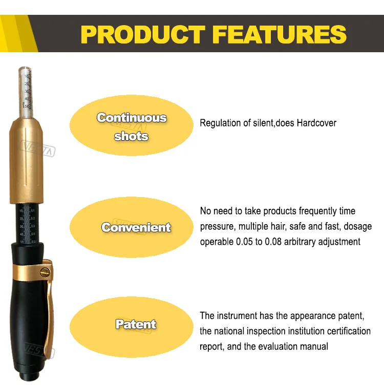 2019 Vesta Factory Price Needle Free Air Pressure Injector Hyaluronic Acid Pen For Lips Filling