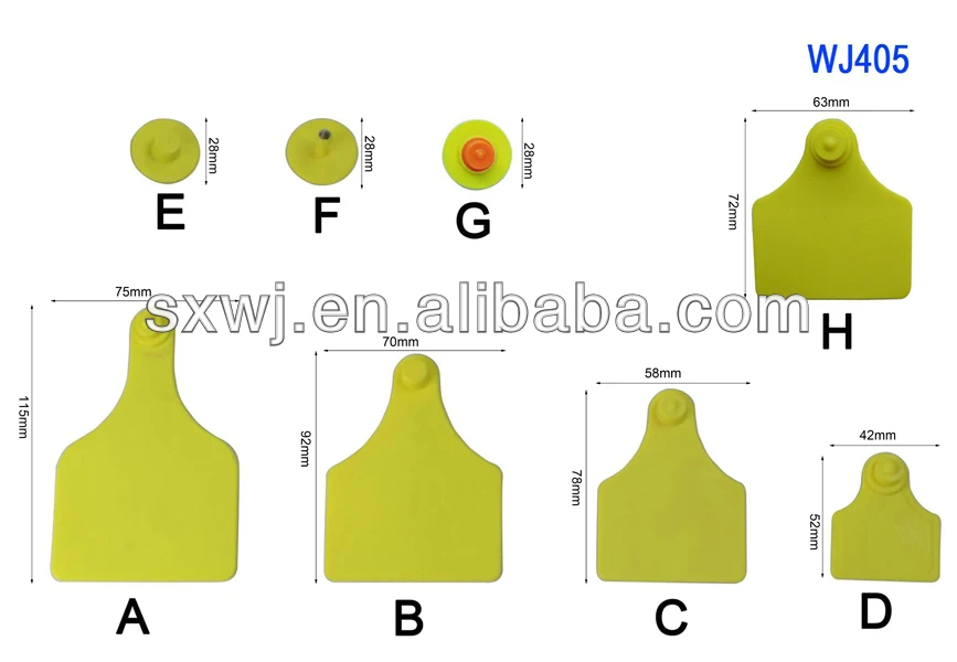 WJ405 Insured Ear Tag for calves