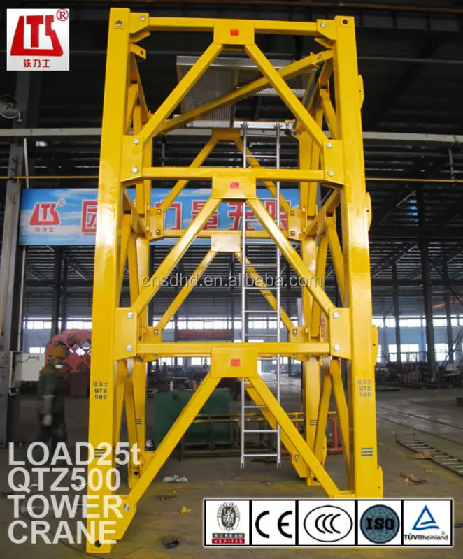 25t Load tower crane machine with good price