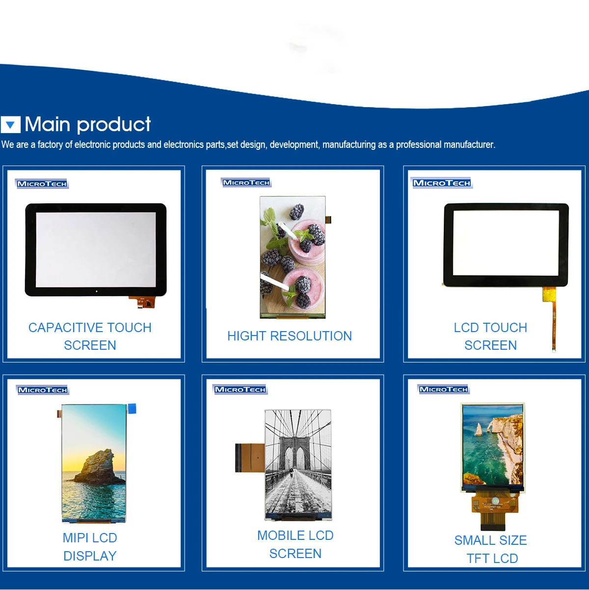 MICROTECH TECHNOLOGY COMPANY LIMITED - TFT LCD Module, Capacitive Touch ...