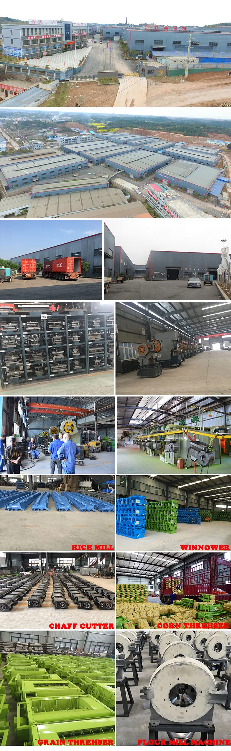 heli 9FC-45AT type 850kg per hour grain corn beans grinder crusher flour mill machine