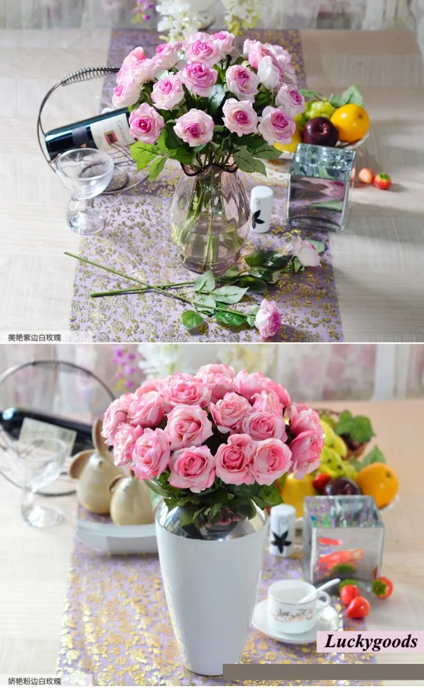 Lfr057-white Decorative Rose Flower Hot Sale Royal Blue/pink/red