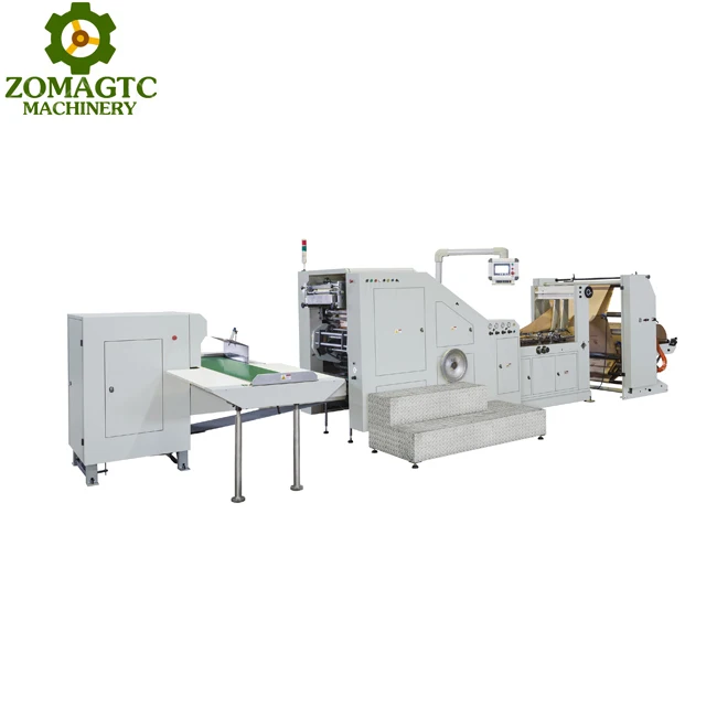 High Speed Automatic Square Bottom Paper Bag Making Machine