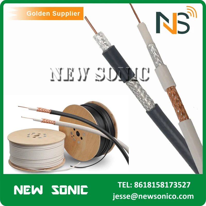 Low Loss Belden Rg6 Cable 5c2v Coaxial Cable High Quality 750hm 100m