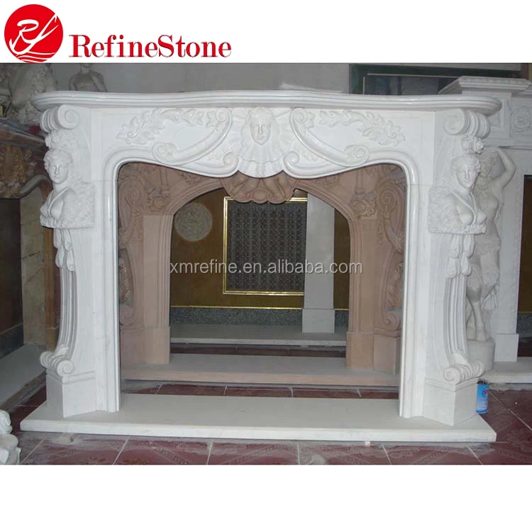 Cheap Cultured Marble Electric Fireplace Mantel With Columns Buy