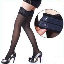 Summer style Sexy Women non-slip silicone stocking Thigh High women’sSilk Stockings Long high ladies stockings leggings A517