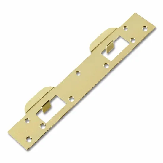 Combo Deadlatch And Deadbolt Door Lock Strike Plate Dual Security