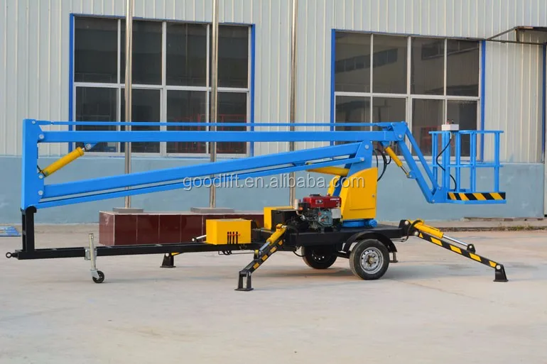 cherry picker forklift with cage