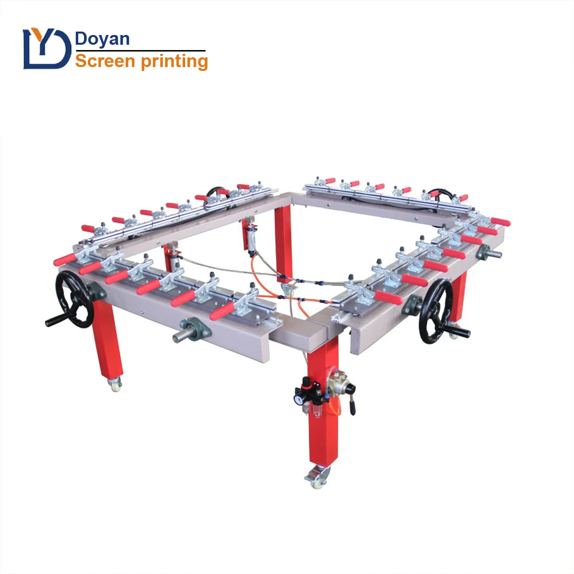 Screen printing mesh stretching machine