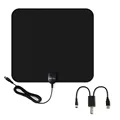 PICTEK 75Ohm Indoor HDTV 50 Miles Range Amplified Antenna With Detachable Signal Booster 10 Feet Cable