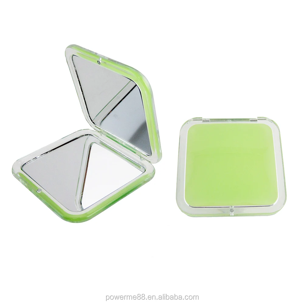 Promotional Small Plastic Pocket Mirror Square Desktop Makeup Mirror