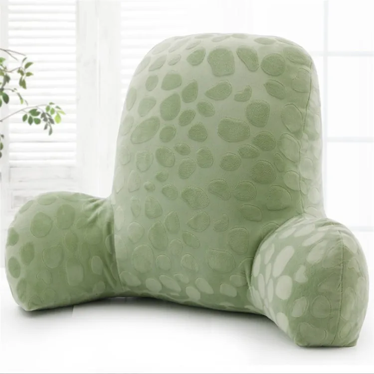 Reading Pillow Shredded Foam Bed Rest Pillow Chair With Arms 15 Inch