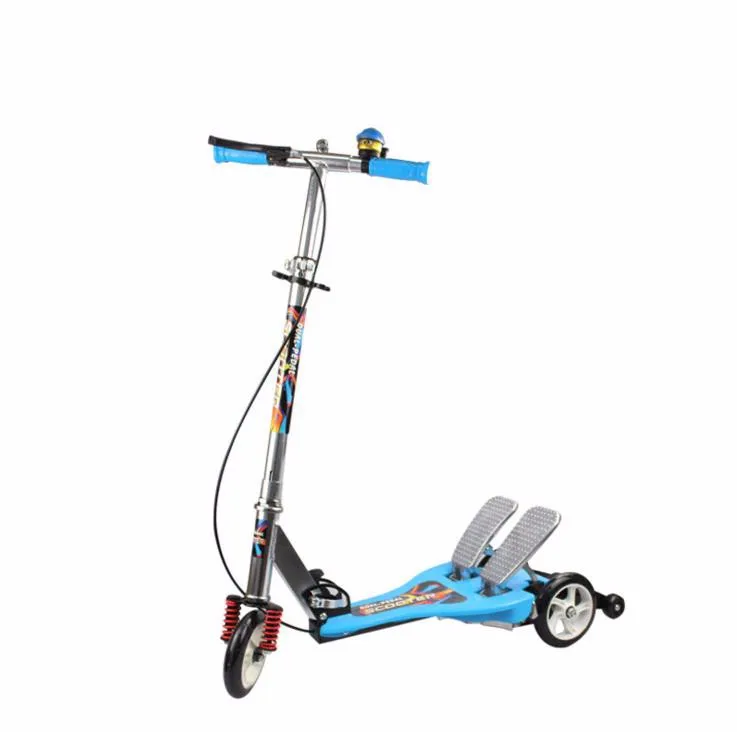 Three Wheels Folding Dual Pedals Kick Scooter Buy Pedals Kick Scooter