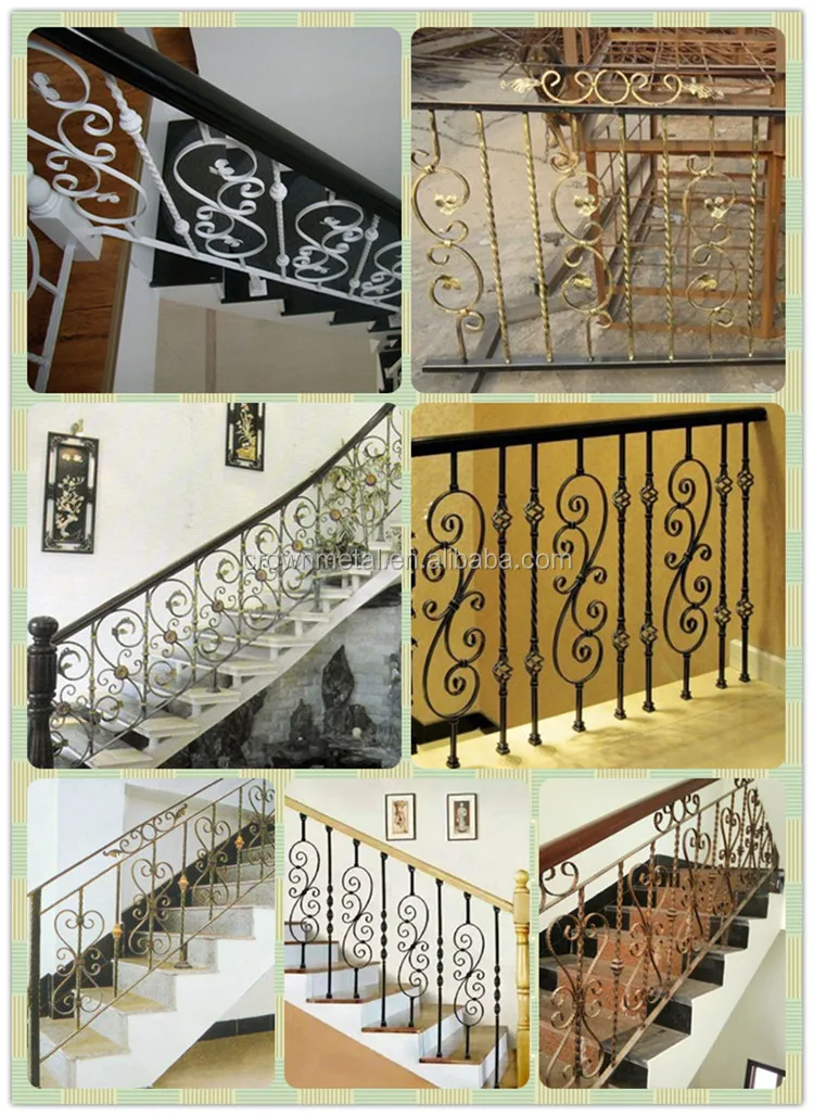 China Wrought Iron Stair Railing Parts For Outdoor Decoration Buy