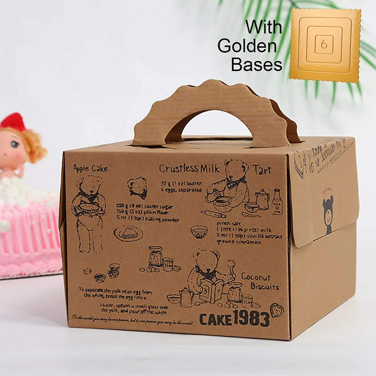 Folding Popular Cardboard Paper Packing Box Cake Box - Buy Cardboard ...