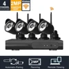 LOOSAFE 1080p wifi alarm system home security 2mp rohs security camera kit dvr 4 cameras with Night Vision Easy Remote