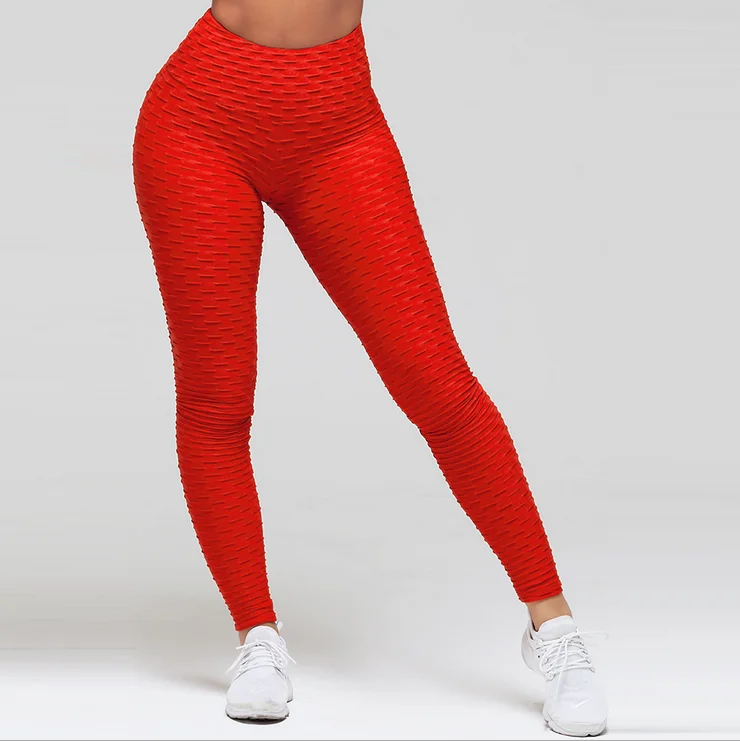 gym leggings red