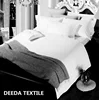 Deeda high quality embroidery bed sheets cotton hotel bed linen with duvet cover set
