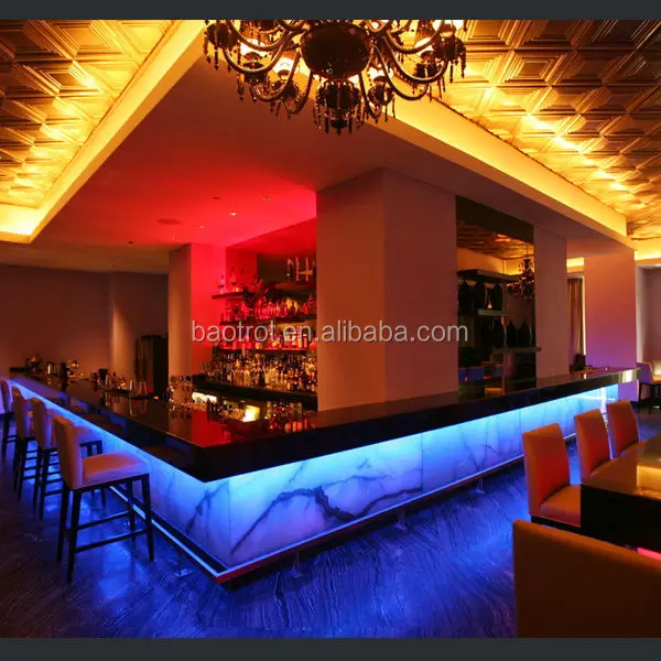 Top End Solid Surface Bar Counter Long Bar Counter Design Bar