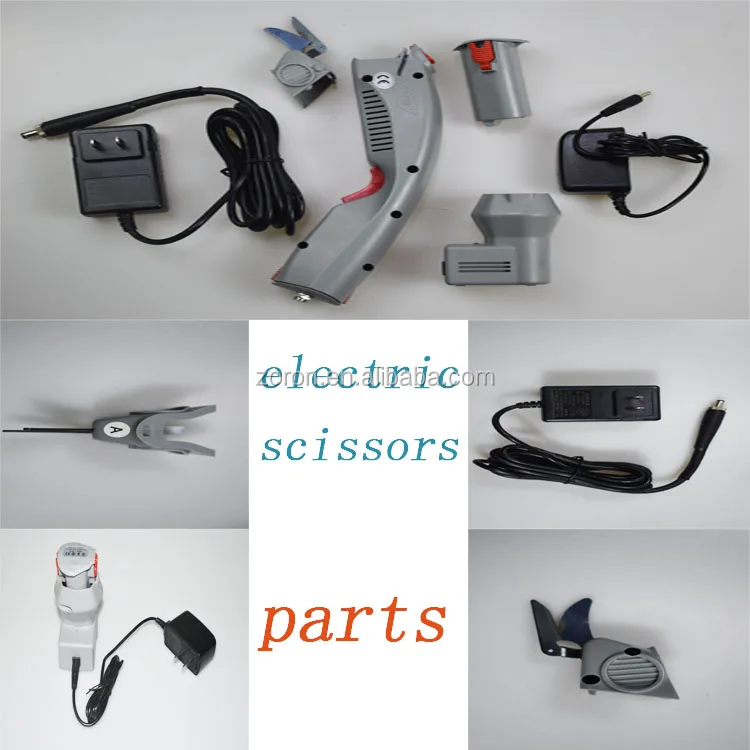 Electric scissors for cutting leather and so on