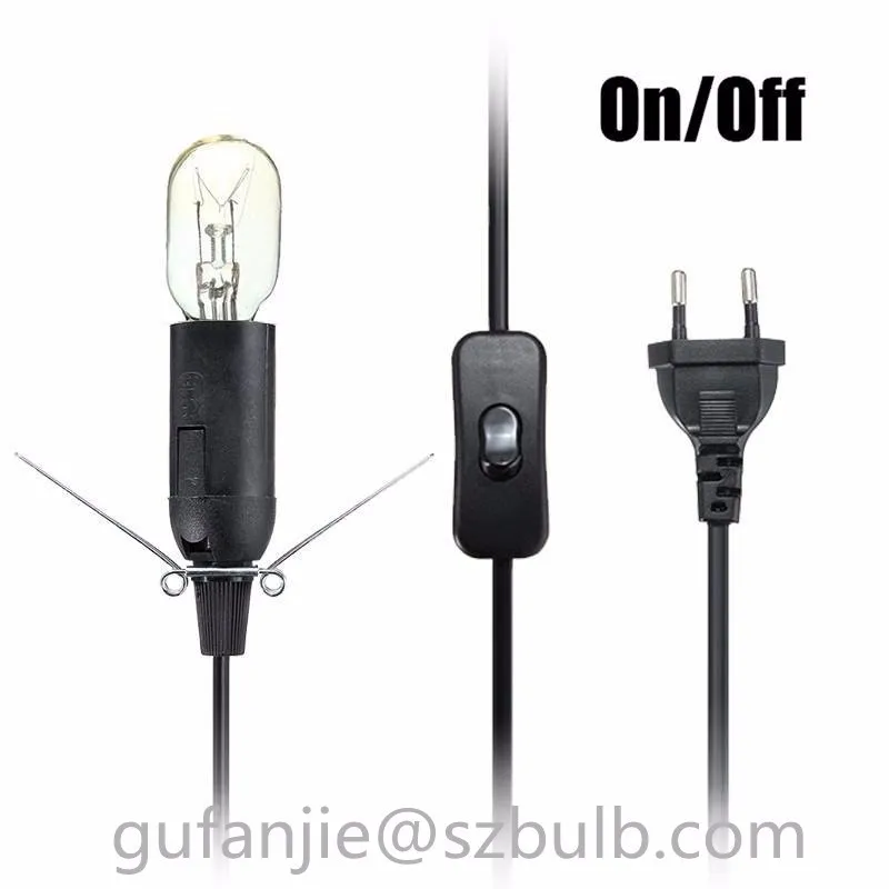 Us/uk/au/eu Plug Salt Lamp Power Cord With 1m 1.2m 1.5m 1.8m 2m Wire