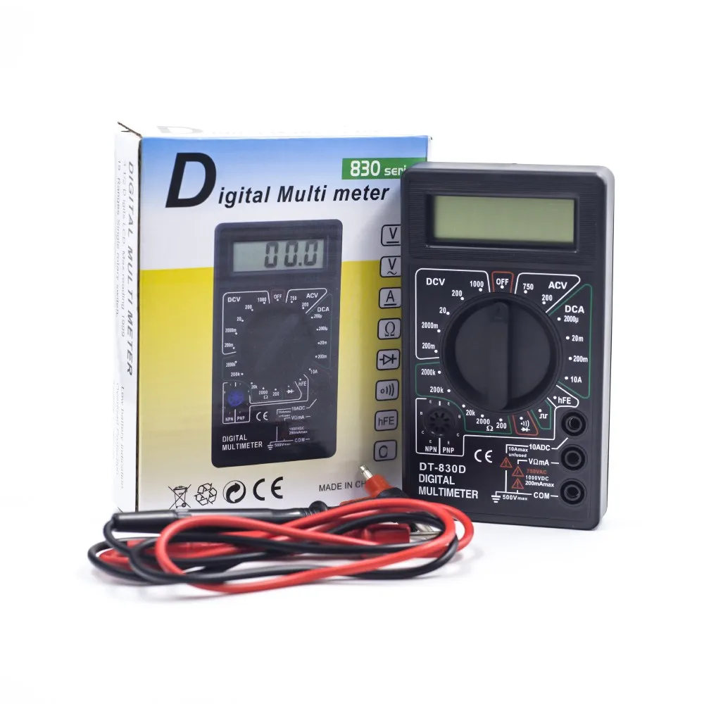 Wholesale Dt830d Pocket Digital Multimeter Counts Ac/dc Volt Amp Ohm