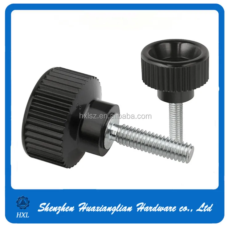 China Adjustment Screw Manufacturer M4 M5 M6 M8 Plastic Knurled Head