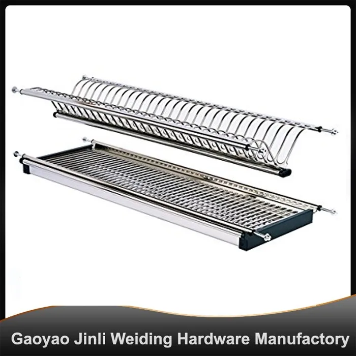 Wdj340 Kitchen 2 Tier Hanging Stainless Steel Dish Rack Buy Dish Rack