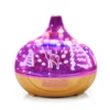 Essential Oil Handy Diffuser ,3D Glass 400ml Premium Ultrasonic Aromatherapy Oils Humidifier With Amazing LED Lights