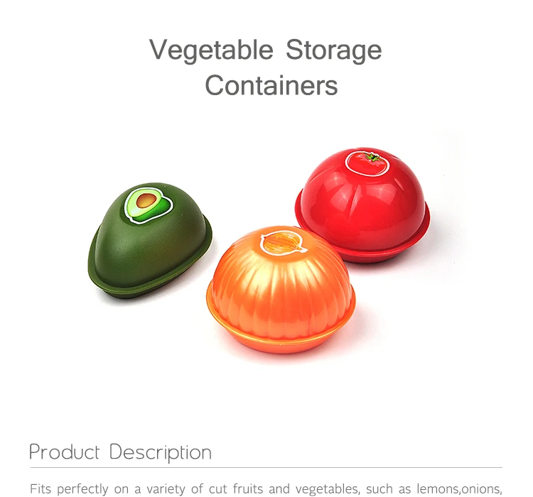 Plastic Fresh Storage Box Fruit And Vegetable Shape Container Food