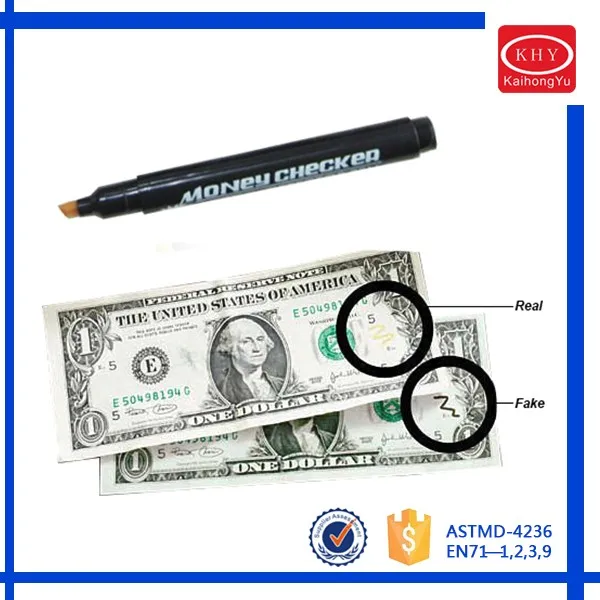 NEW Chisel Tips Bill Detector Marker Money Markers Factory, View Money