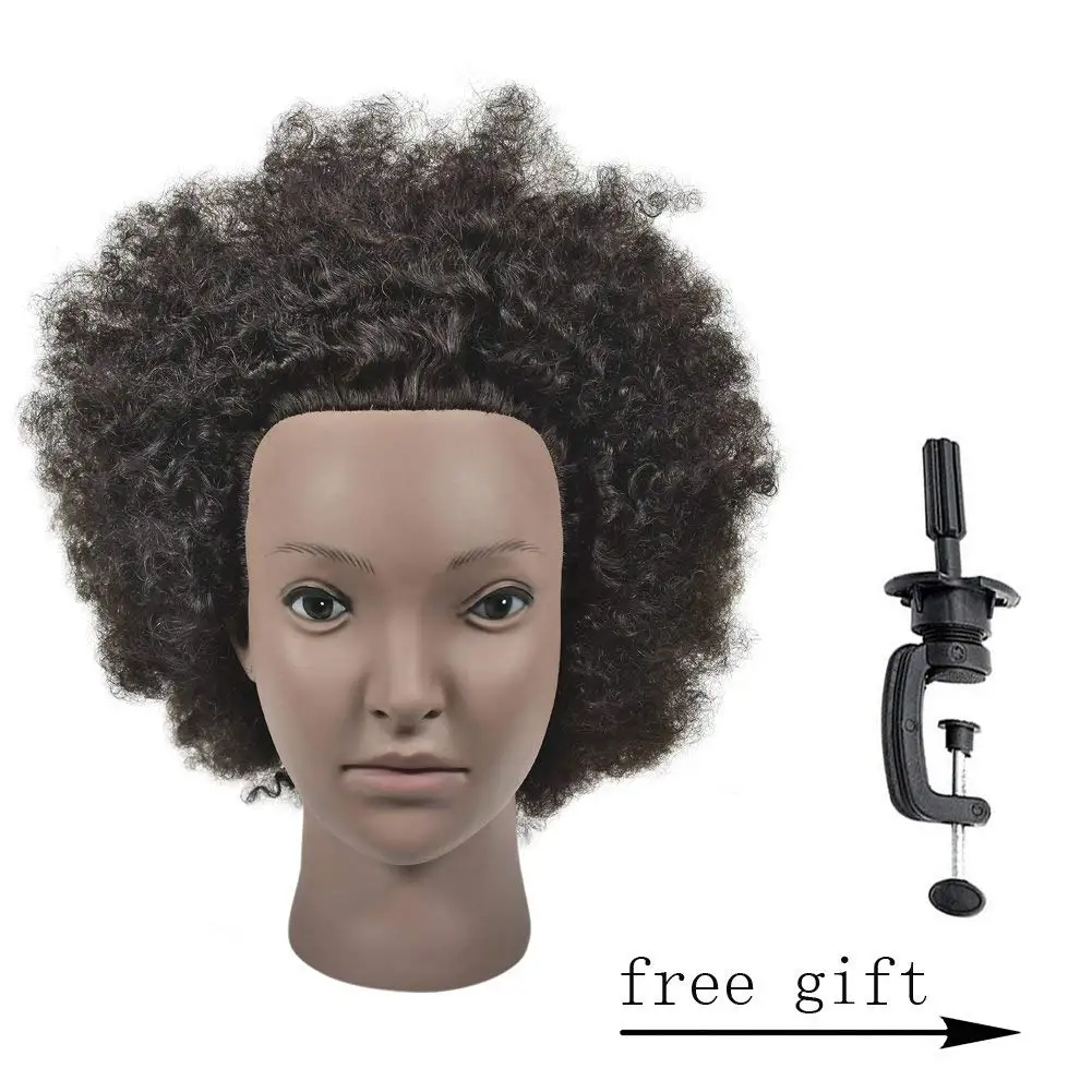afro hair practice head