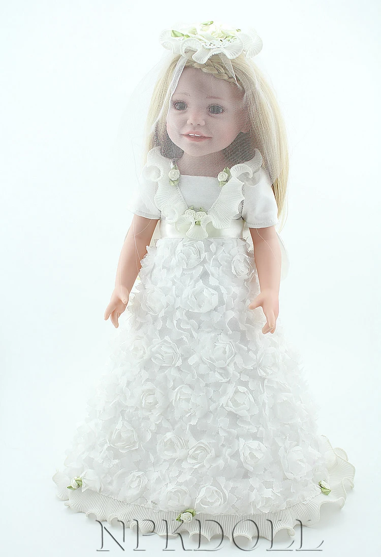 Fashion Ecofriendly Vinyl Baby Doll 18inch All American Girl Doll