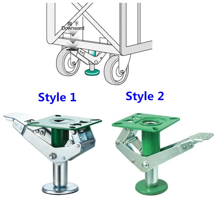 WBD American Type Lifting up caster / jacking castor, View jacking