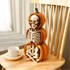 plastic halloween pumpkin buckets wig halloween witch figurines