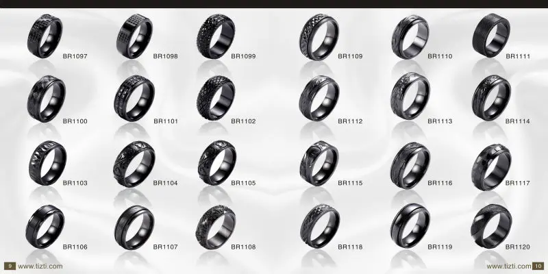 Black Zirconium Wedding Ring Black Zirconium Wedding Ring