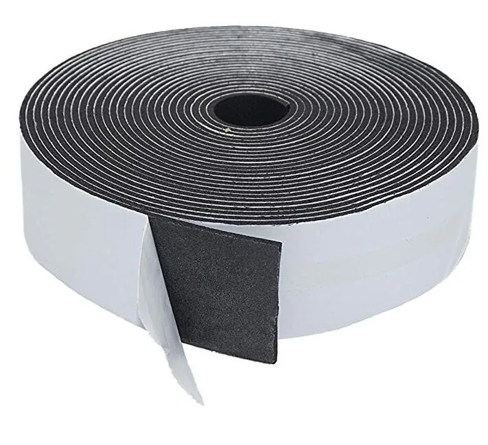 Self Adhesive Insulation Nbr/pvc Rubber Foam Tape 1/8