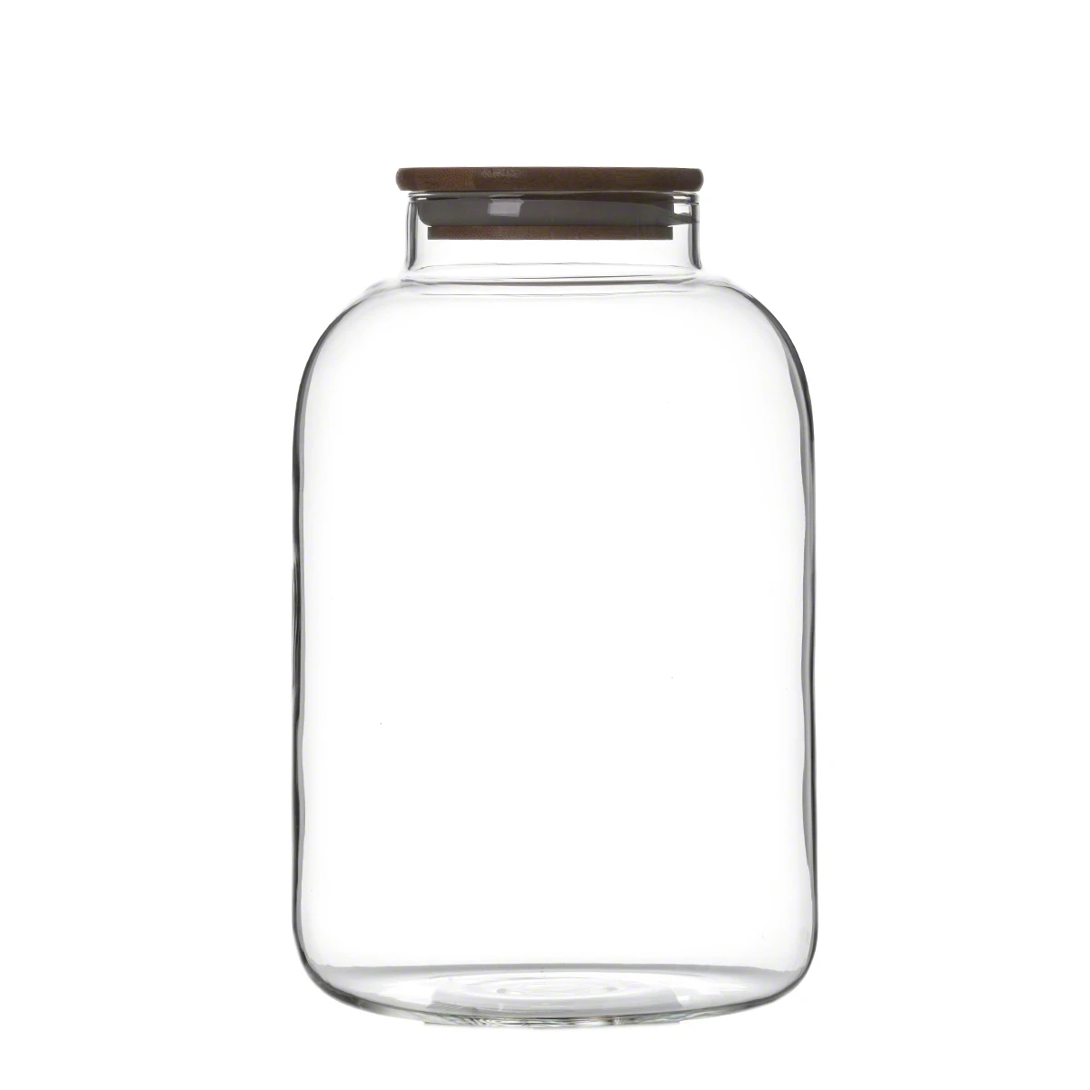 3200ml Large Heat Resistant Borosilicate Glass Food Jar With Bamboo Lid