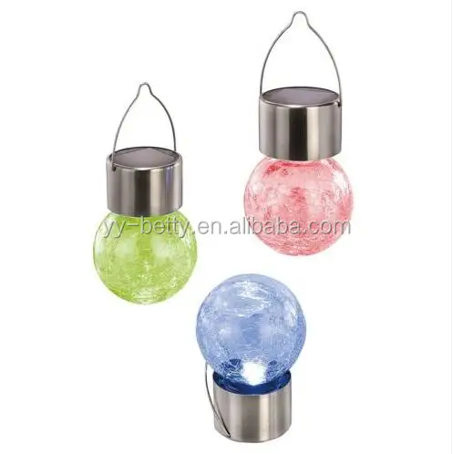 Solar Color Change Led Ball Garden Hanging Outdoor Landscape Lamp - Buy