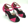 Two-tone Colour Ladies Latin dance shoes Elegant salsa dancing shoes 5~9cm heel